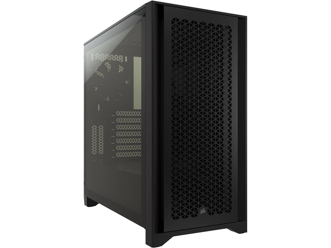 CORSAIR 4000D AIRFLOW Tempered Glass Mid-Tower ATX Case with ATX - RM750e Power Supply installed, Black