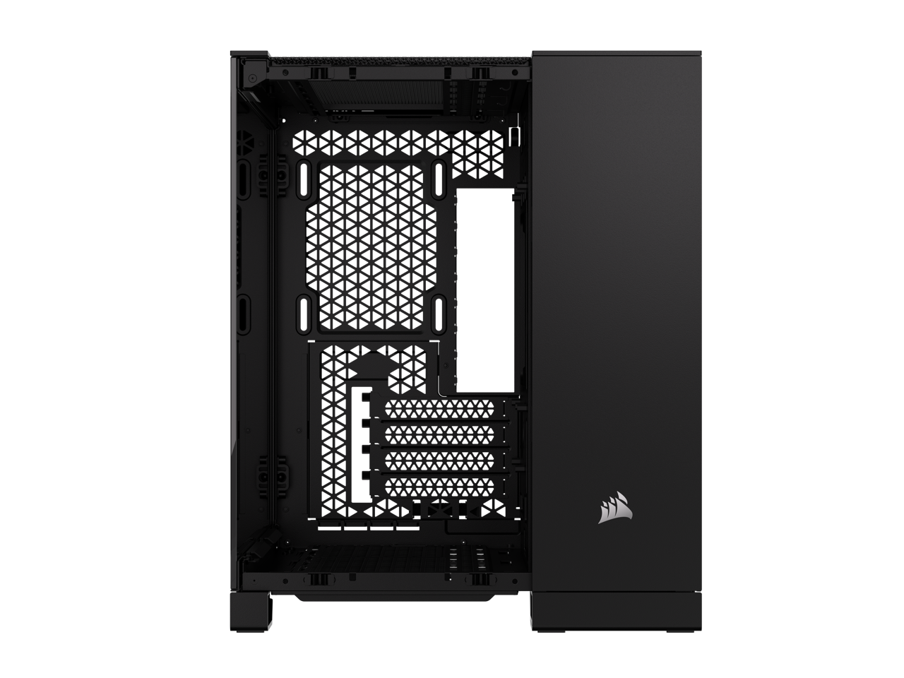 CORSAIR 2500X Micro ATX Dual Chamber PC Case –Tempered Glass Front Panels – Fits up to 9x 120mm fans – 3x Radiator Mounting Positions – Highly Customizable