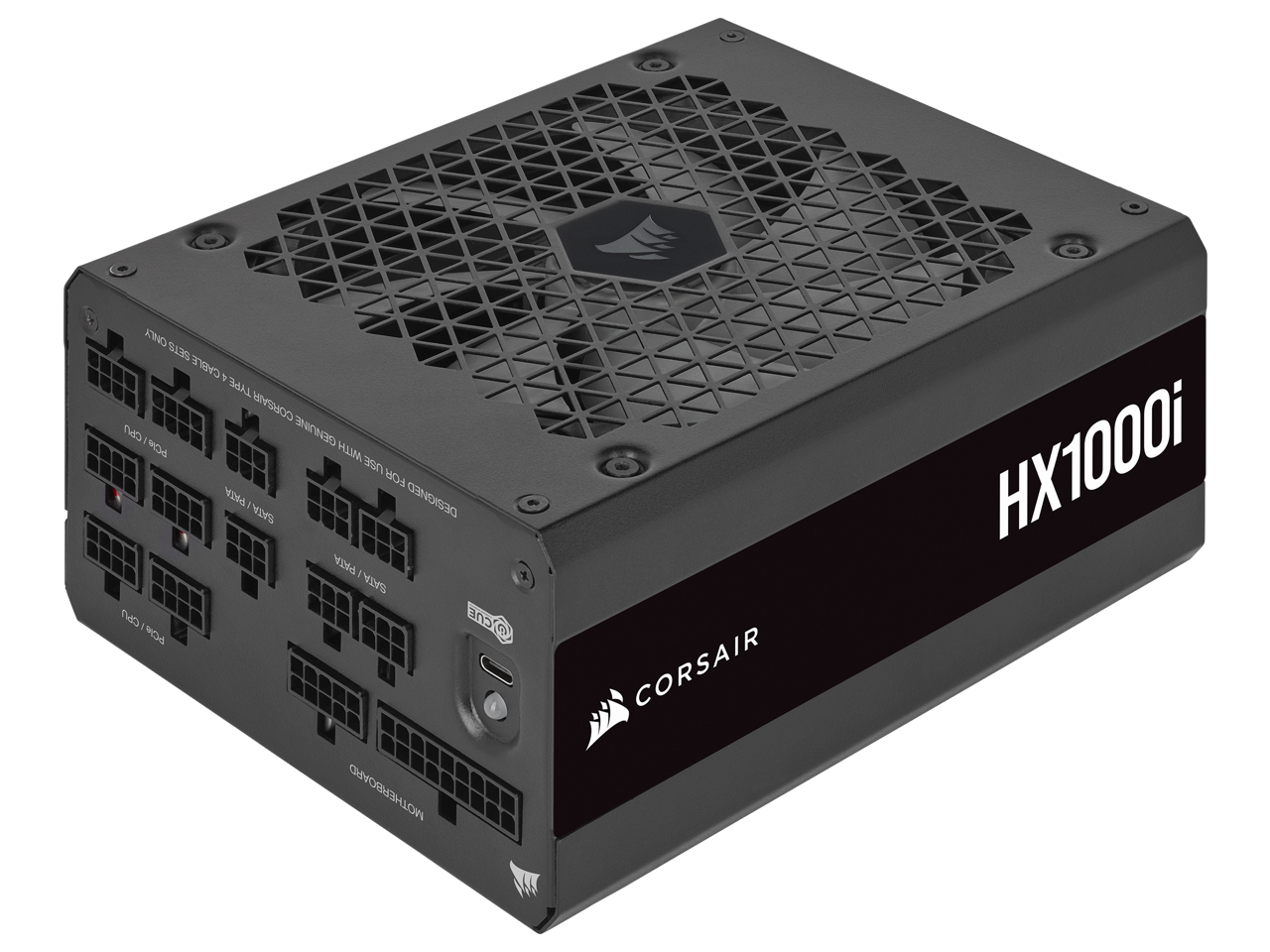 CORSAIR HX1000i Fully Modular Ultra-Low Noise ATX Power Supply - ATX 3.0 & PCIe 5.0 Compliant - Fluid Dynamic Bearing Fan - CORSAIR iCUE Software Compatible - 80 PLUS Platinum Efficiency