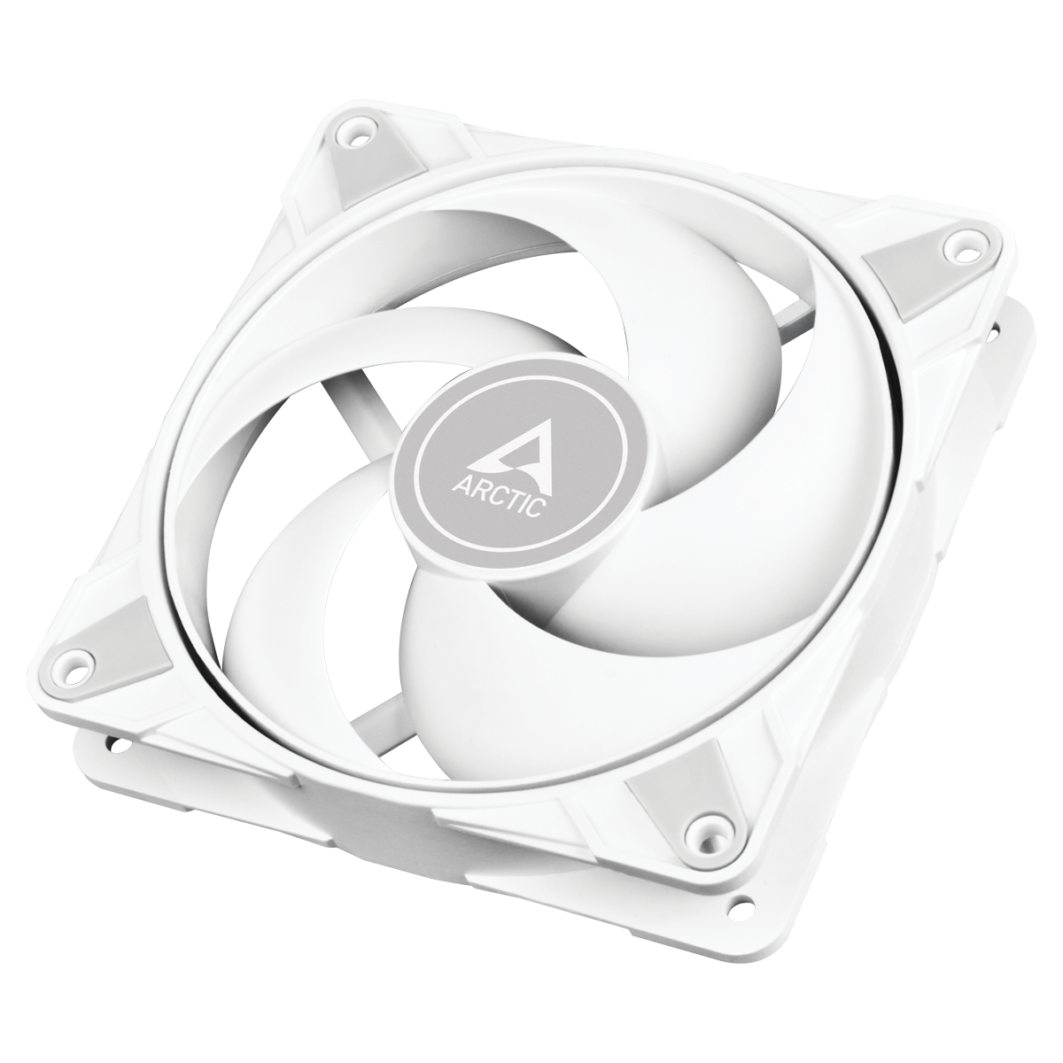 ARCTIC P12 Max PC Fan High-Performance 120mm Case Fan, PWM Controlled 200–3300 RPM Optimised for Static Pressure 0dB Mode Fluid Dynamic Bearing White Model ACFAN00293A