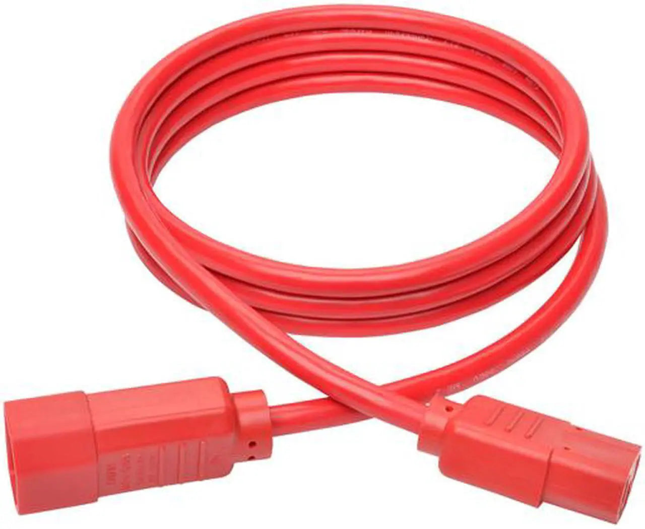 Tripp Lite Model P004-006-ARD 6 ft. Standard Computer Power Extension Cord, 10A, 18 AWG (IEC-320-C14 to IEC-320-C13) Male to Female