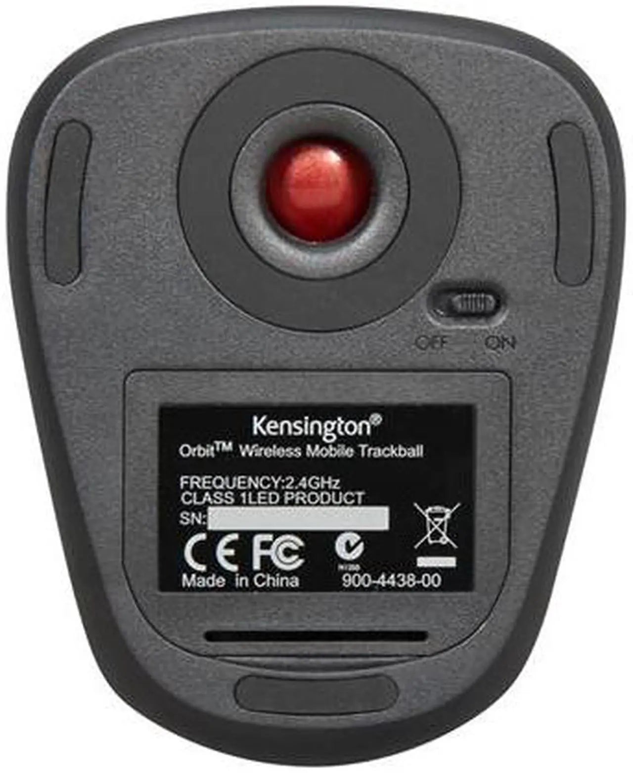 Kensington K72352US Black RF Wireless Orbit Mobile Trackball - Model K72352WW