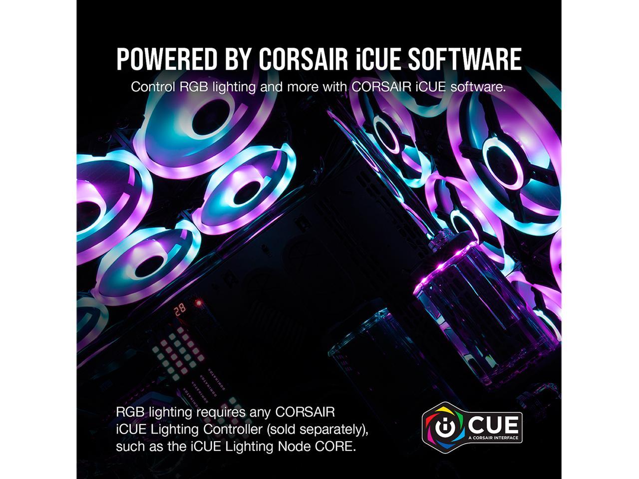 CORSAIR QL Series, iCUE QL120 RGB, 120mm RGB LED Fan, Single Pack, CO-9050097-WW