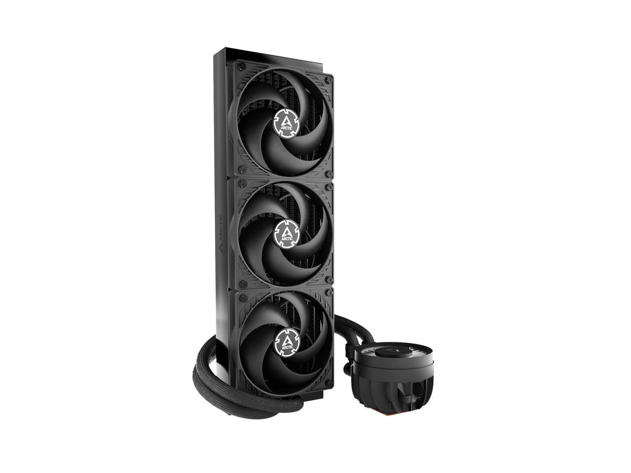 ARCTIC COOLING Liquid Freezer III - 360: All-in-One CPU Water Cooler with 360mm radiator and 3x P12 PWM PST fan, compatible Intel LGA1700, 1851 and AMD AM4, AM5 - Black color