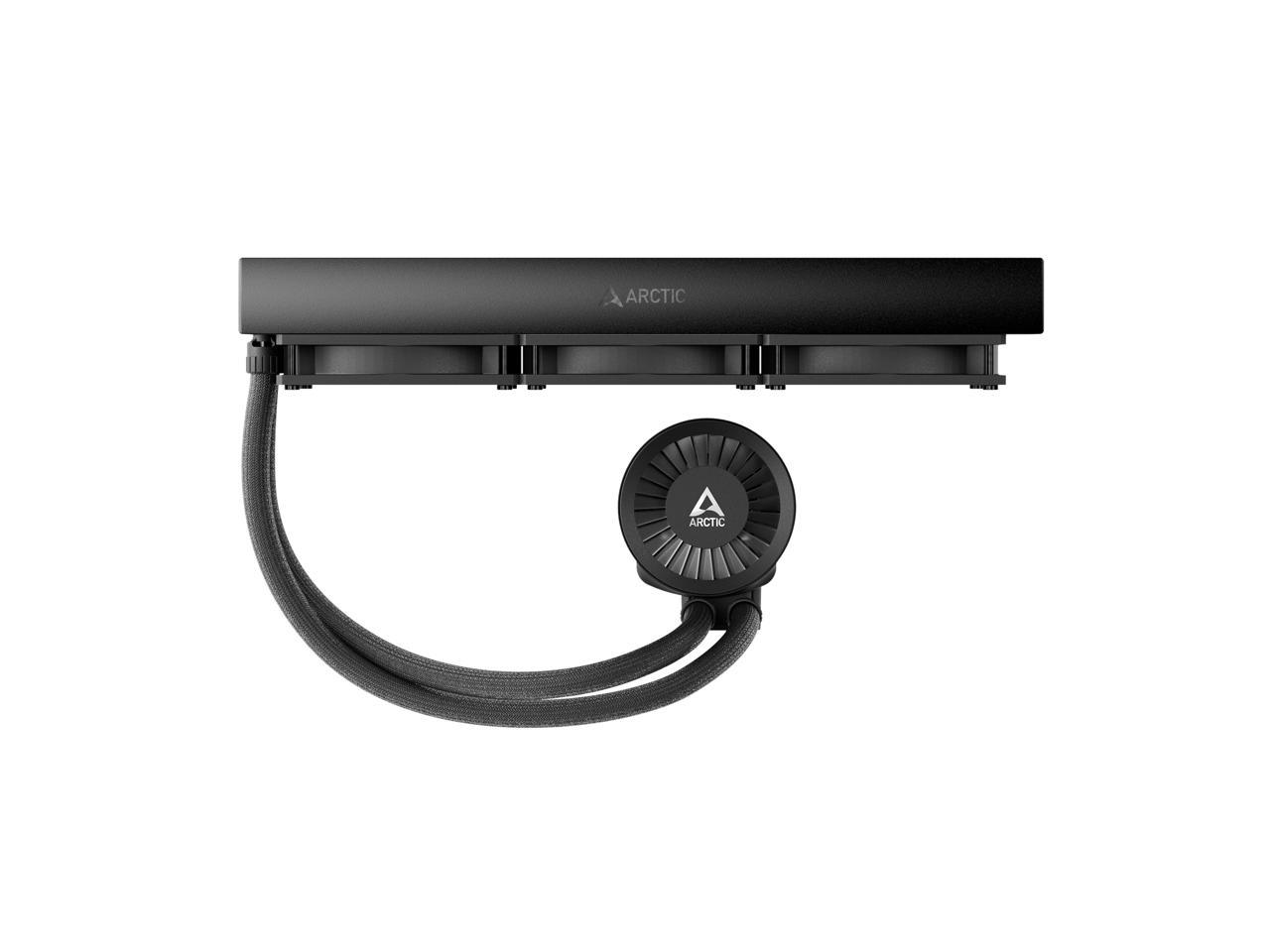 ARCTIC COOLING Liquid Freezer III - 360: All-in-One CPU Water Cooler with 360mm radiator and 3x P12 PWM PST fan, compatible Intel LGA1700, 1851 and AMD AM4, AM5 - Black color
