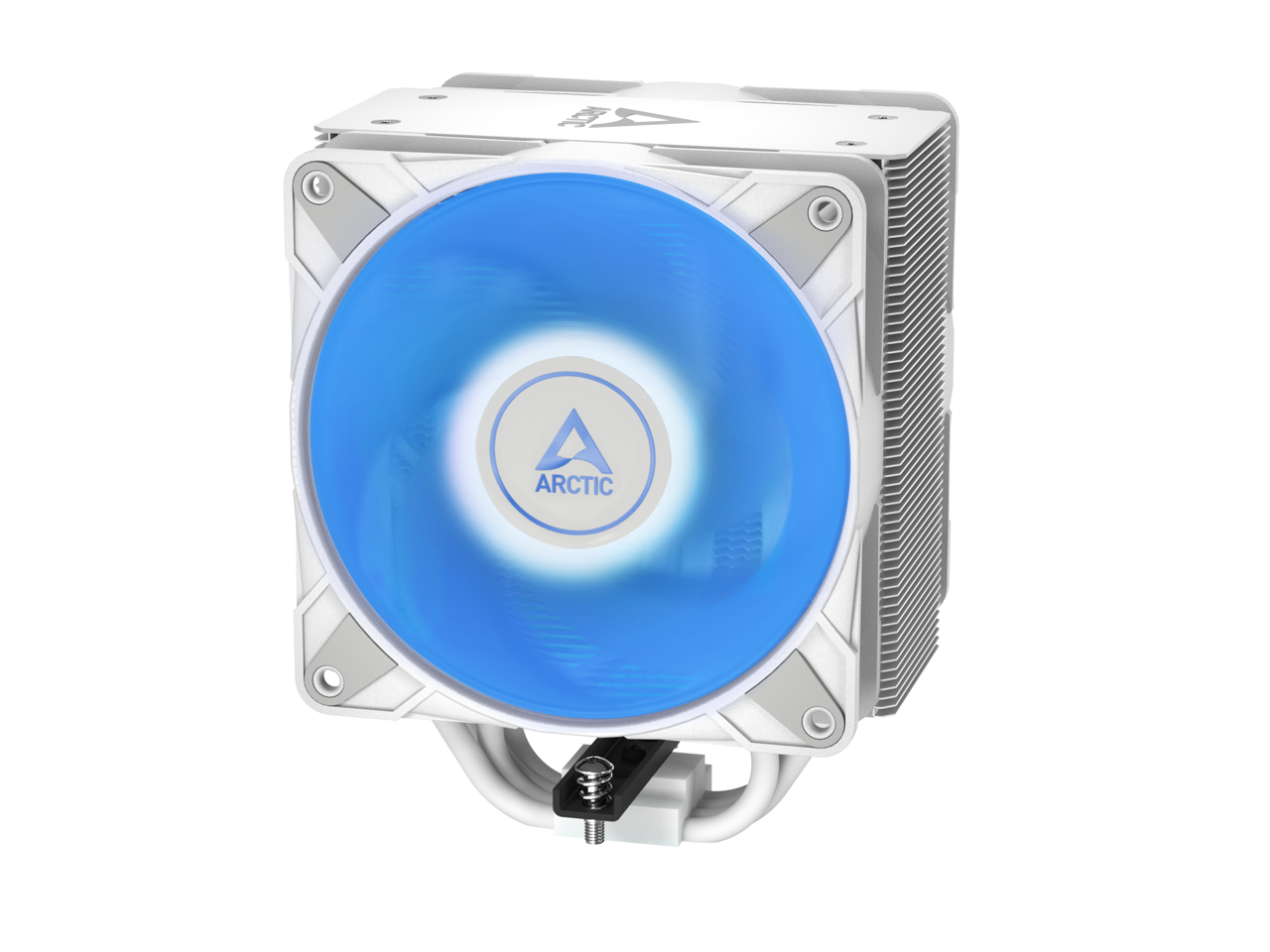 Freezer 36 A-RGB (White) – White CPU Cooler for Intel Socket LGA1700 and AMD Socket AM4, AM5, Direct touch technology, duo 12cm Pressure Optimized Fan with A-RGB lighting in push pull configuration