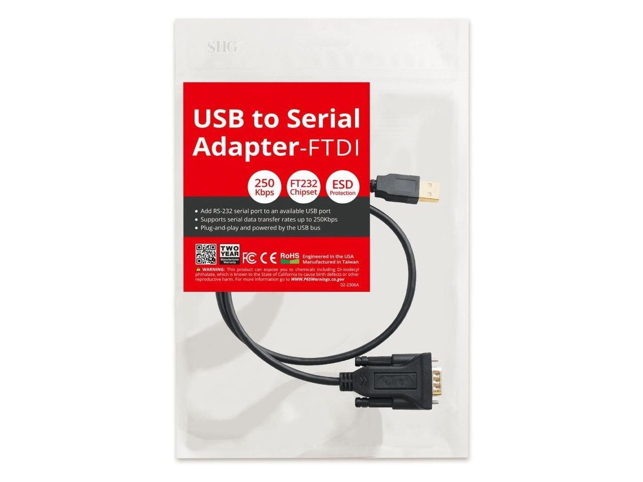 USB TO RS232 SERIAL ADAPTER