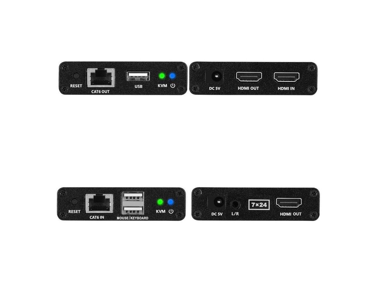 SIIG 1080p HDMI USB KVM Over Cat6 Extender - 70m - Supports PCM 2/5.1/7.1, Dolby & DTS 5.1