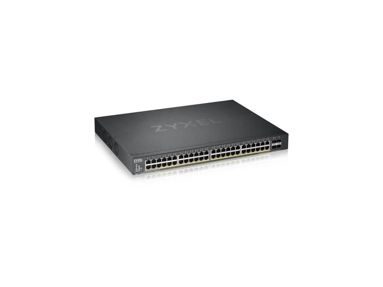 ZyXel - XGS1930-52HP - ZYXEL 48-port GbE Smart Managed PoE Switch with 4 SFP+ Uplink - 48 Ports - Manageable - 2 Layer