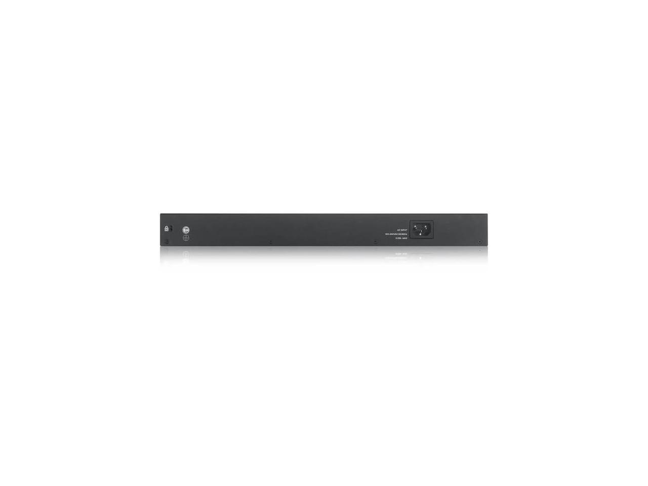 Zyxel 24-Port Gigabit Ethernet + 4X 10G SFP+ Fiber High Powered PoE+ 375W NebulaFlex Smart Managed Switch | 802.3at 802.3af | Metal | Limited Lifetime XGS1930-28HP