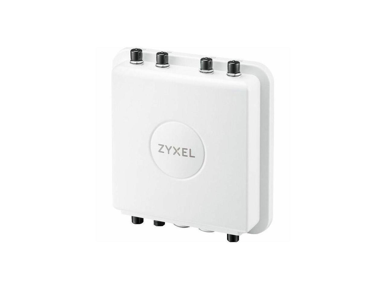 ZYXEL Dual Band 5.27 Gbit/s Wireless Access Point Outdoor 2.40 GHz 5 GHz External MIMO Technology 1 x Network (RJ-45) 2.5 Gigabit Ethernet Standalone Pole-mountable Wall Mountable IP67