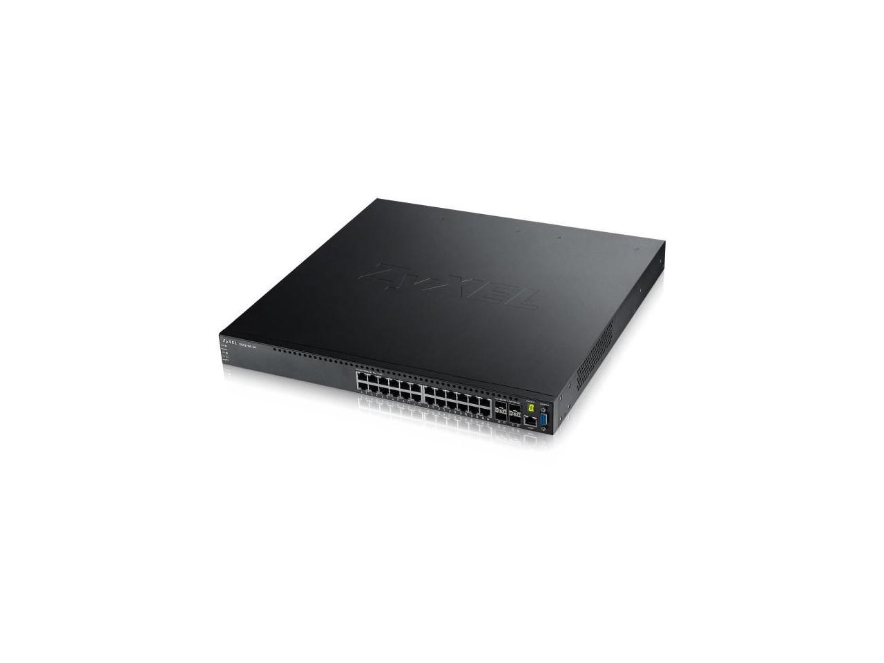 ZyXEL XGS3700-24 24-Port GbE L2+ Switch with 10GbE Uplink