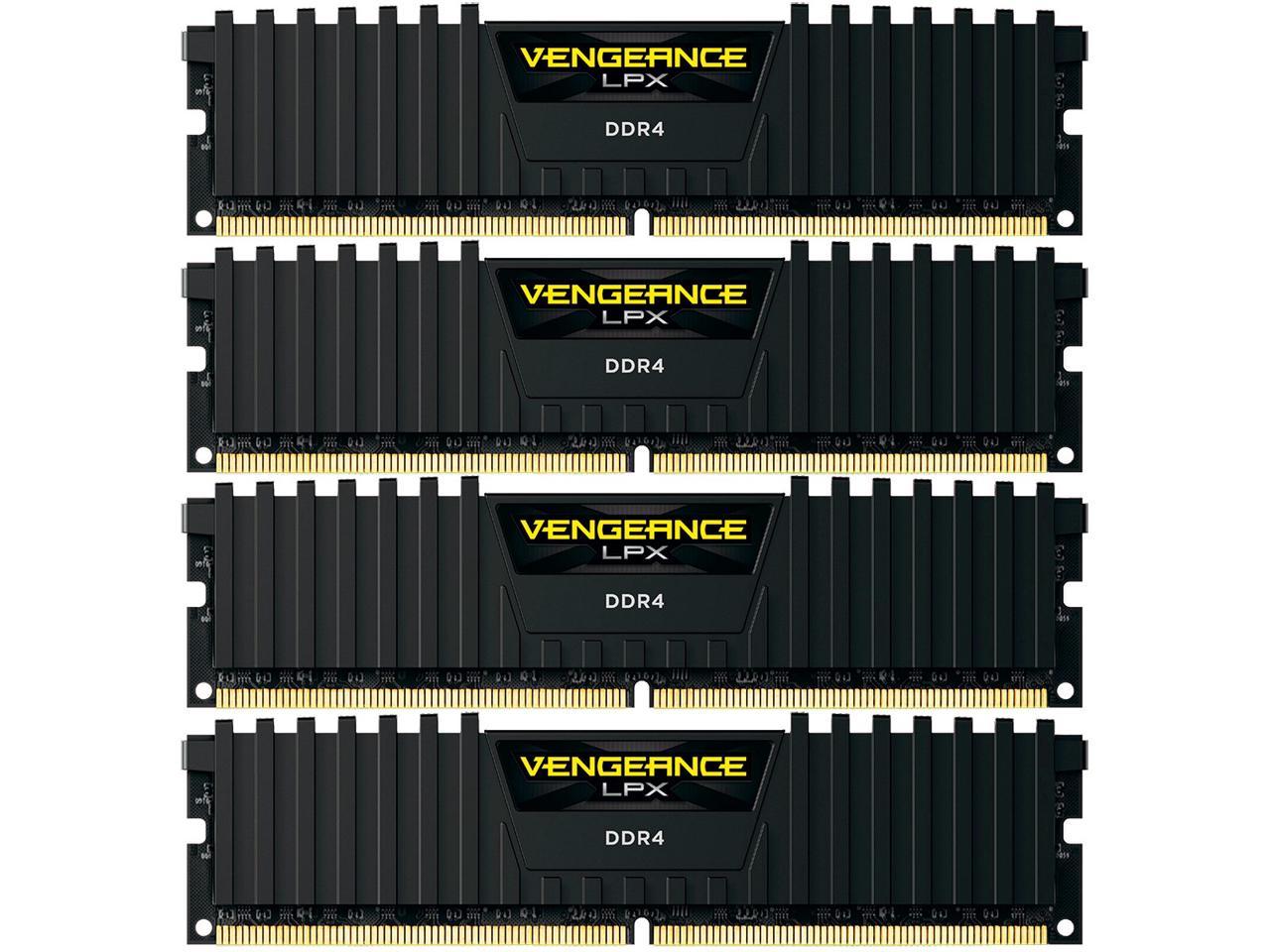 CORSAIR Vengeance LPX 128GB (4 x 32GB) 288-Pin PC RAM DDR4 3200 (PC4 25600) Desktop Memory Model CMK128GX4M4E3200C16
