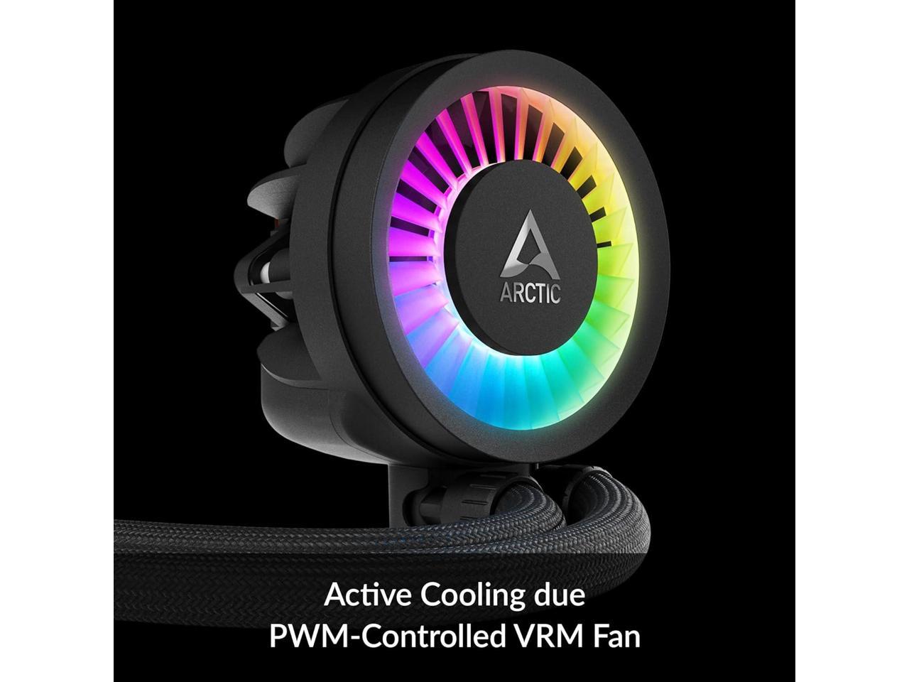 ARCTIC Liquid Freezer III 360 A-RGB - Water Cooling PC, All-in-One CPU AIO Water Cooler, efficient PWM-Controlled Pump, Fan: 200-1800 RPM, LGA1851 and LGA1700 Contact Frame