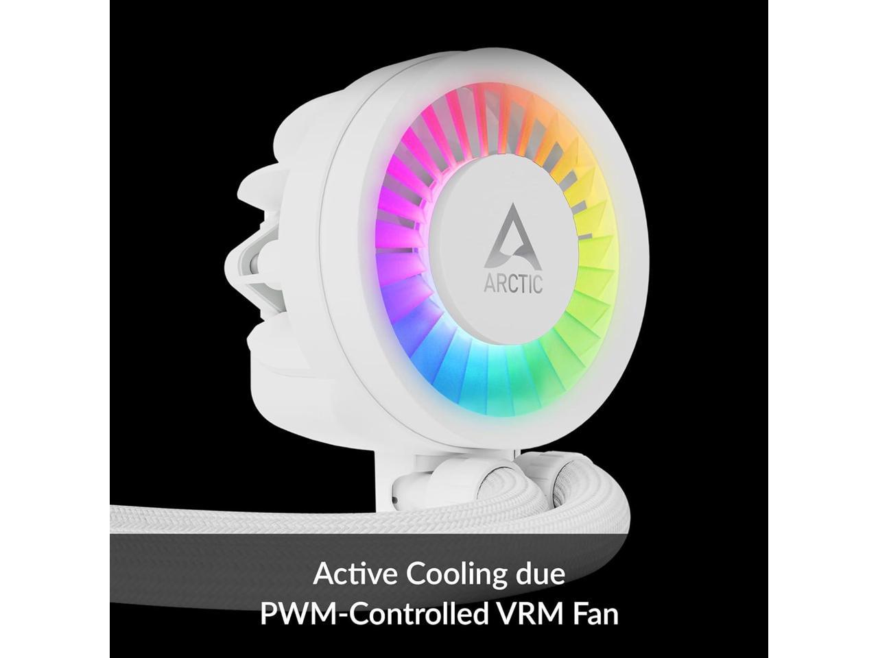 ARCTIC Liquid Freezer III 240 A-RGB - Water Cooling PC, All-in-One CPU AIO Water Cooler, efficient PWM-Controlled Pump, Fan: 200-1800 RPM, LGA1851 and LGA1700 Contact Frame