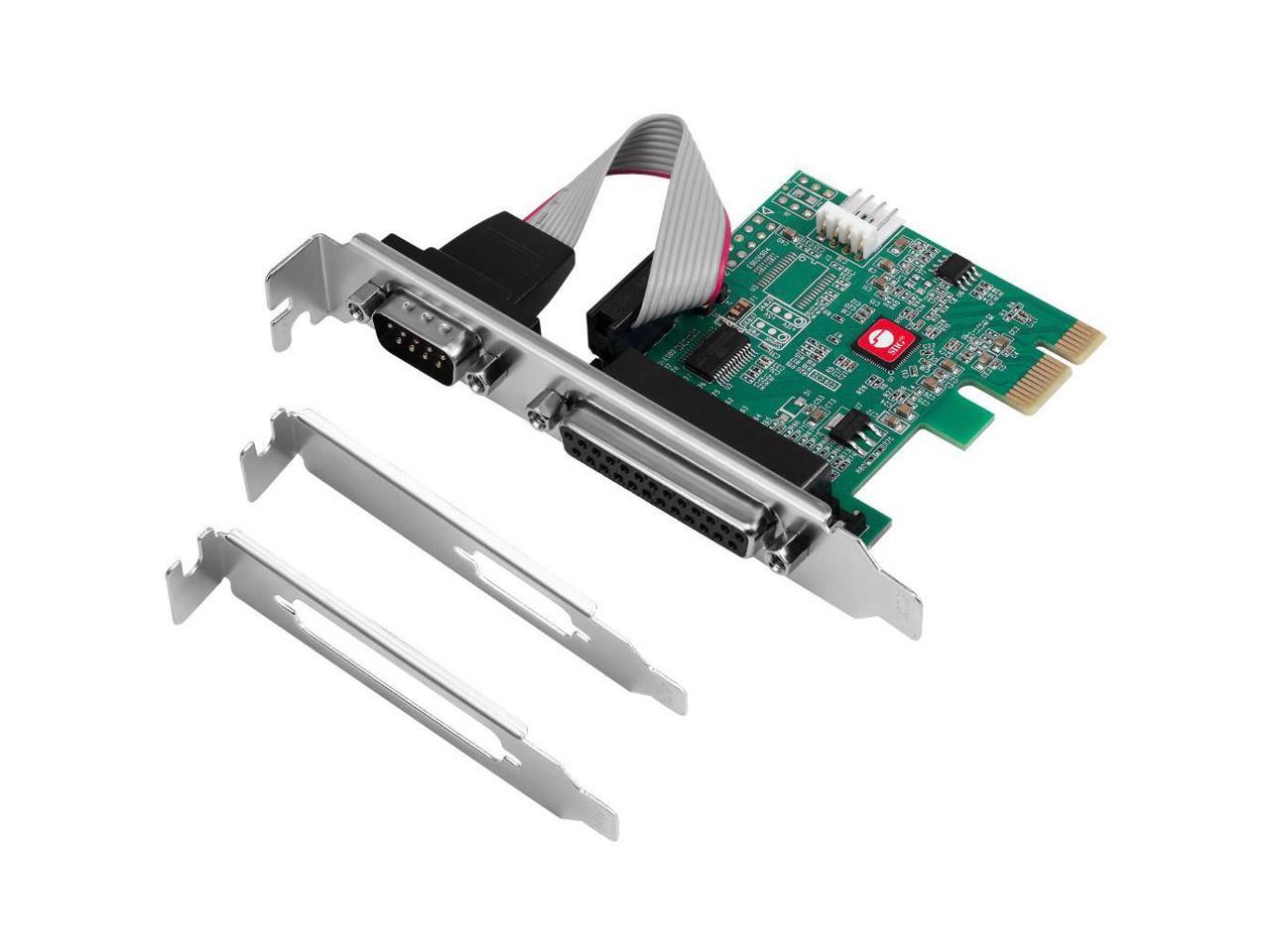 SIIG Single Serial Port/RS-232 and Single Parallel Port PCIe Card JJ-E20311-S1