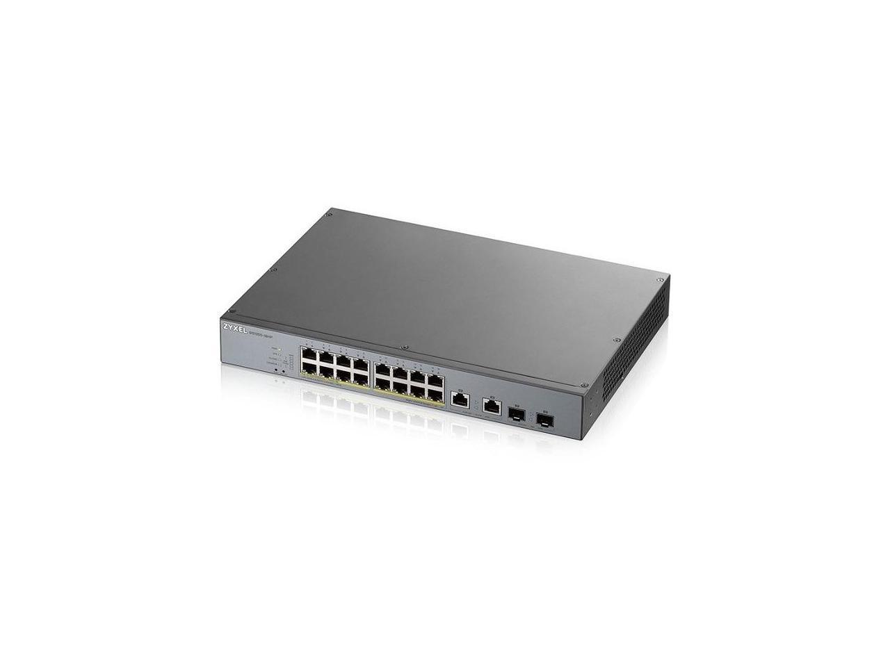 ZyXEL 16-port GbE Smart Managed PoE Switch with GbE Uplink