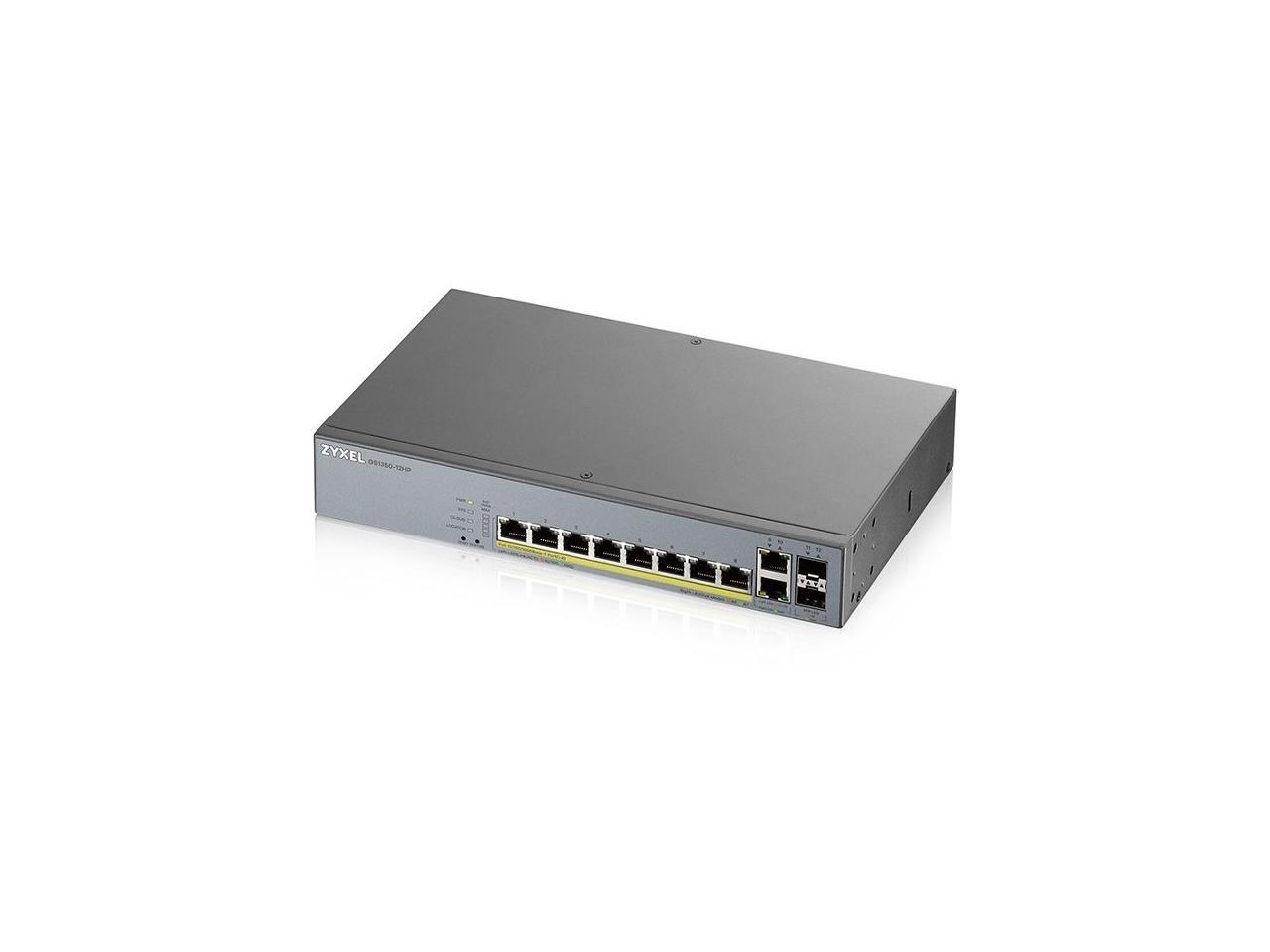 ZyXEL 8-port GbE Smart Managed PoE Switch with GbE Uplink
