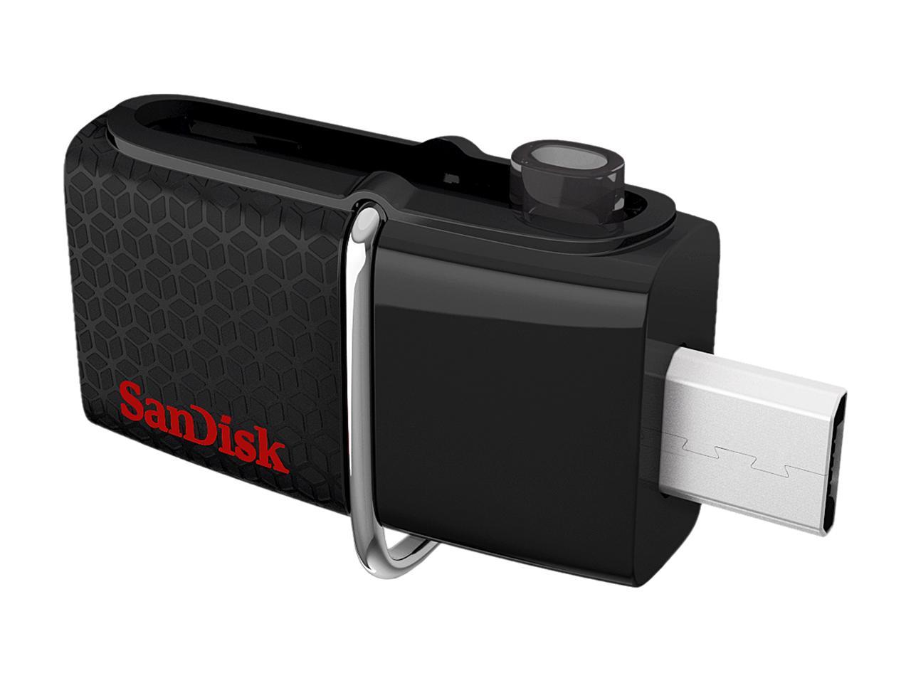 SanDisk 32GB Ultra Dual OTG USB 3.0 Flash Drive, Speed Up to 150MB/s (SDDD2-032G-GAM46)