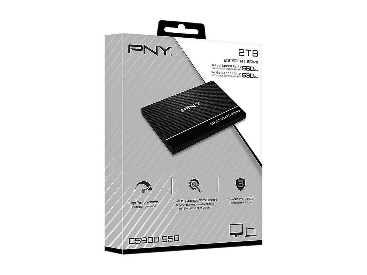 PNY CS900 2TB 3D NAND 2.5" SATA III Internal Solid State Drive SSD7CS900-2TB-RB