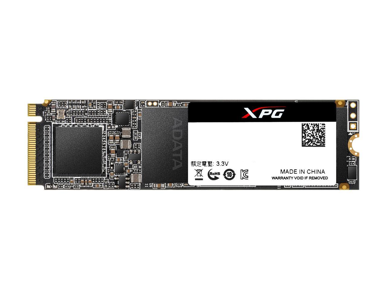 XPG SX6000 Pro Series: 512GB PCIe 3D NAND PCIe Gen3x4