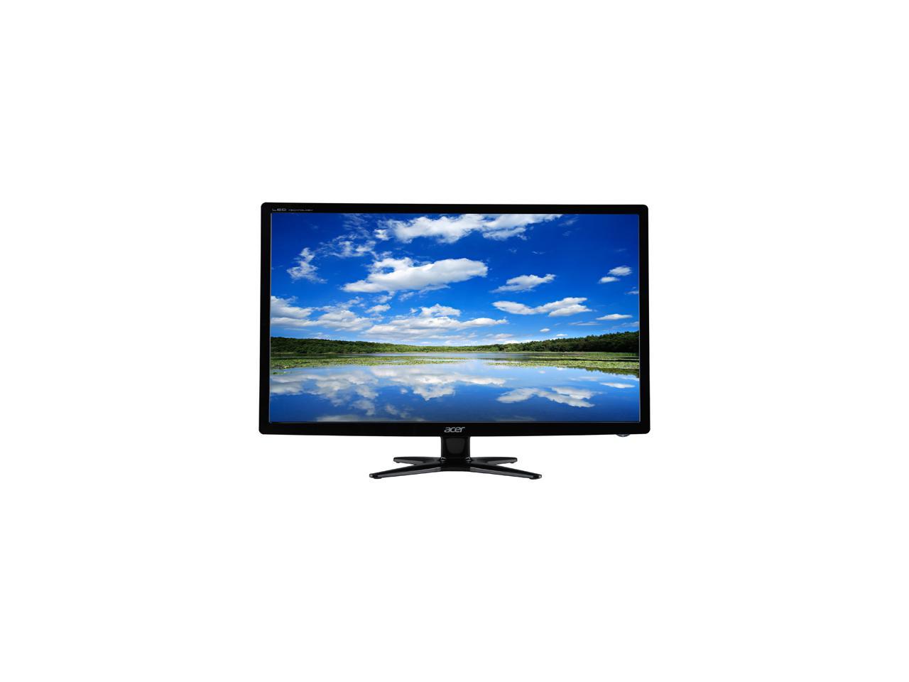 Acer G6 Series G246HYL Black 23.8" IPS 6ms (GTG) 60 Hz Widescreen LED/LCD Monitor 1920 x 1080 FHD, Slim Profile Design, White LED Backlight Technology, and Environmentally Friendly