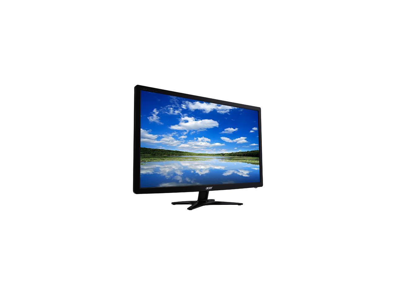 Acer G6 Series G246HYL Black 23.8" IPS 6ms (GTG) 60 Hz Widescreen LED/LCD Monitor 1920 x 1080 FHD, Slim Profile Design, White LED Backlight Technology, and Environmentally Friendly