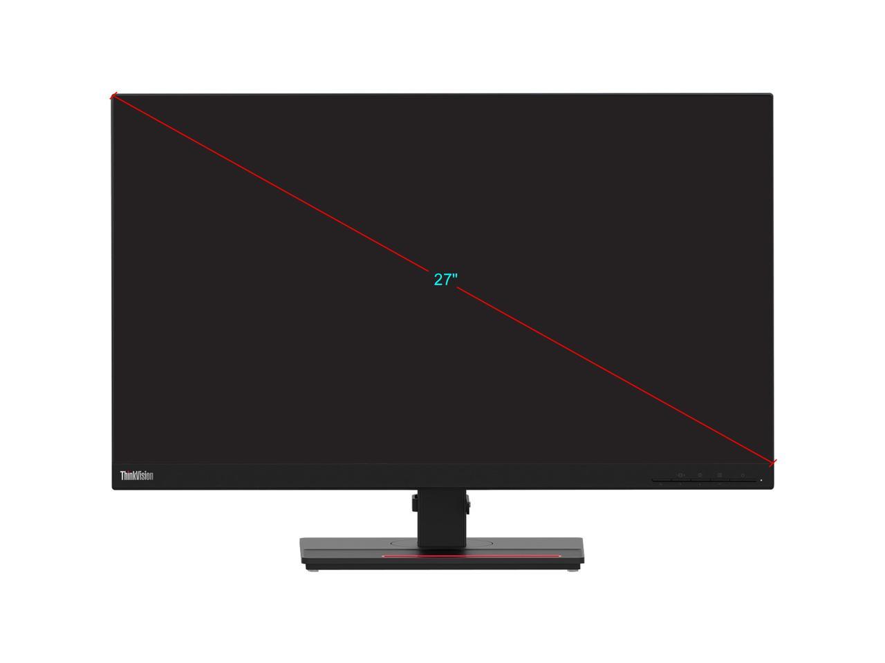 Lenovo ThinkVision T27h-20 27-inch 16:9 QHD Monitor with USB Type-C