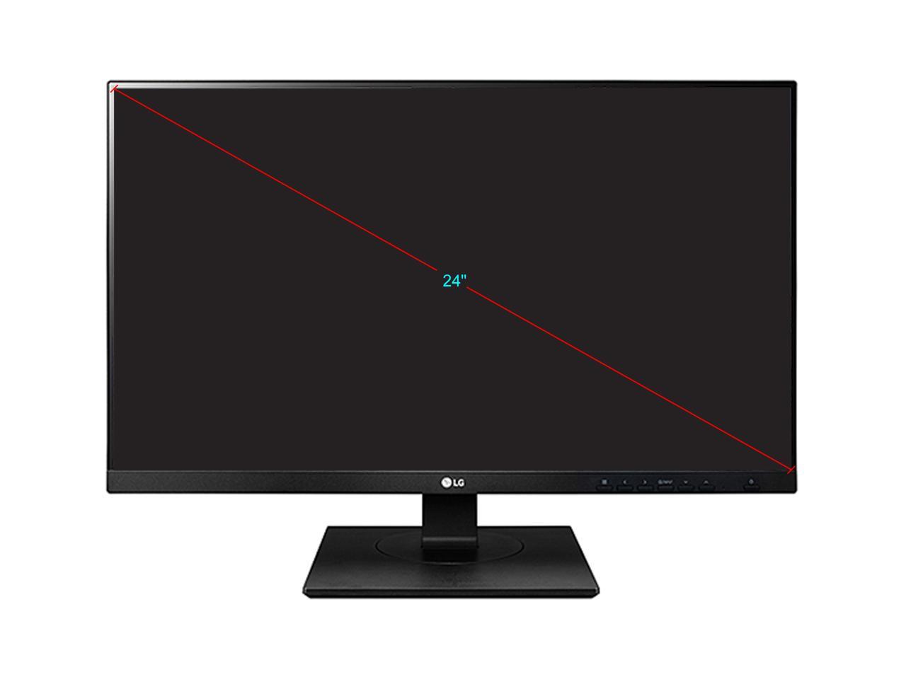 LG 24BK750Y-B Black 24" 1920 x 1080, FHD IPS Display, Height, Tilt, Swivel and Pivot Adjustable Built-in 1.2W 2ch Stereo Speakers VESA Mountable
