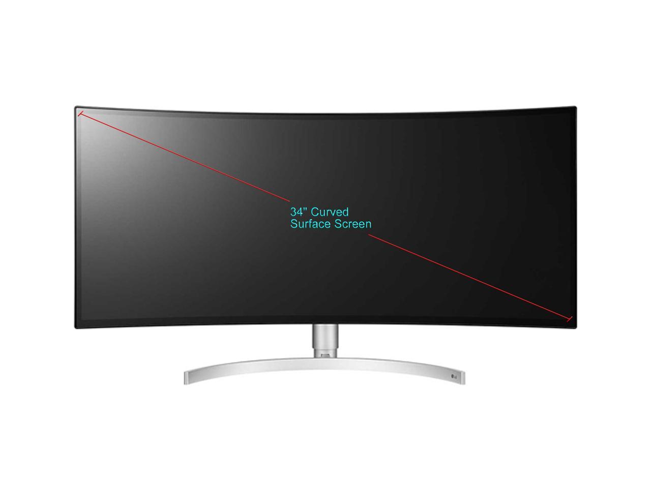 LG Ultrawide 34BK95C-W 34" UW-QHD 3440 x 1440 2 x HDMI, DisplayPort, USB Type-C, VESA DisplayHDR 400, RADEON FreeSync, Dynamic Action Sync Curved IPS Monitor