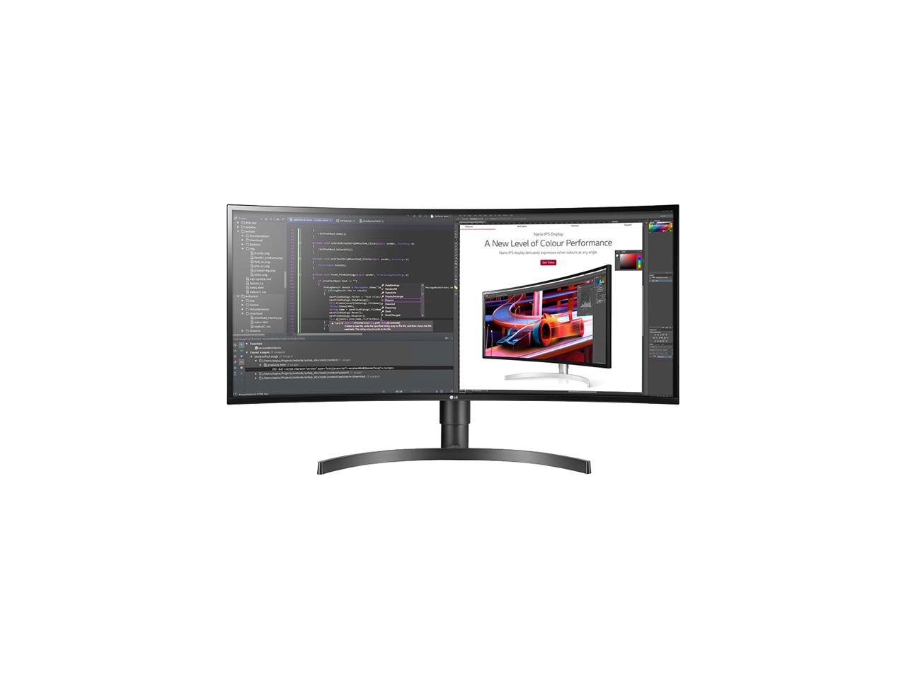 LG 21 9 34" 3440x1440 WQHD IPS HDR 10 Curved Monitor Display 34WL85C-B