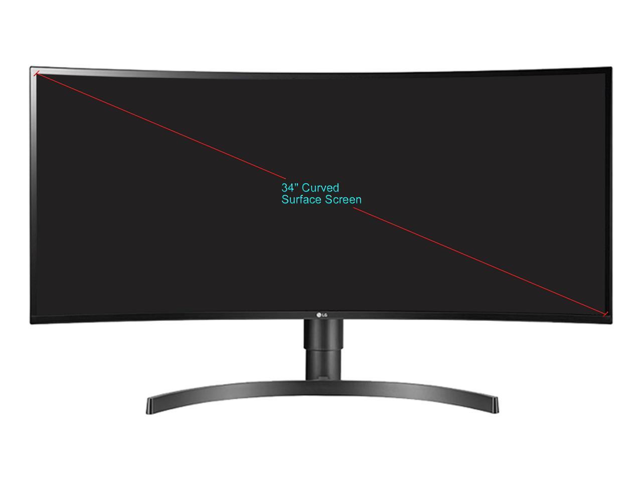 LG 21 9 34" 3440x1440 WQHD IPS HDR 10 Curved Monitor Display 34WL85C-B