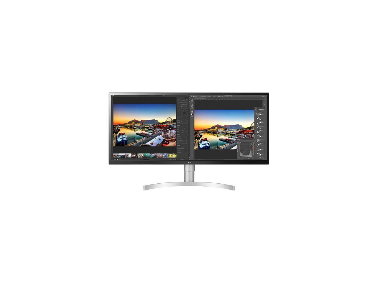 LG 34BL850-W 34" QHD 3440x1440 2K Resolution 60Hz 2xHDMI DisplayPort USB THunderbolt 3 Built-in Speakers Radeon FreeSync Technology HDR10 UltraWide Backlit LED Nano IPS Monitor