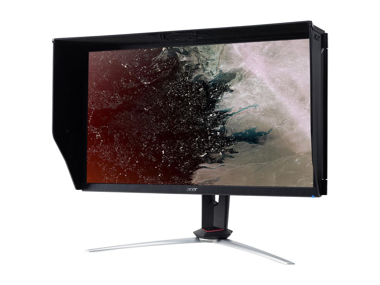 Acer Nitro XV273K Pbmiipphzx 27" UHD 3840 x 2160 IPS AMD Radeon FreeSync and NVIDIA G-SYNC Compatible Monitor, DisplayHDR400, Quantum Dot, 144Hz, 1ms, DCI-P3 , Delta E<1, Black