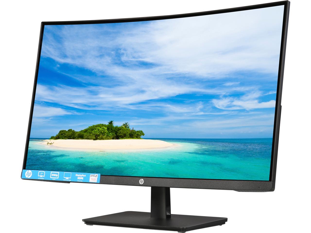 HP 27b 27" LED Monitor 16:9 5ms Full HD 1920 x 1080 16.7 Million Colors 300 cd/m2 DCR 10,000,000:1 HDMI, DisplayPort WEEE, cTUVus, China Energy Label (CEL), EP