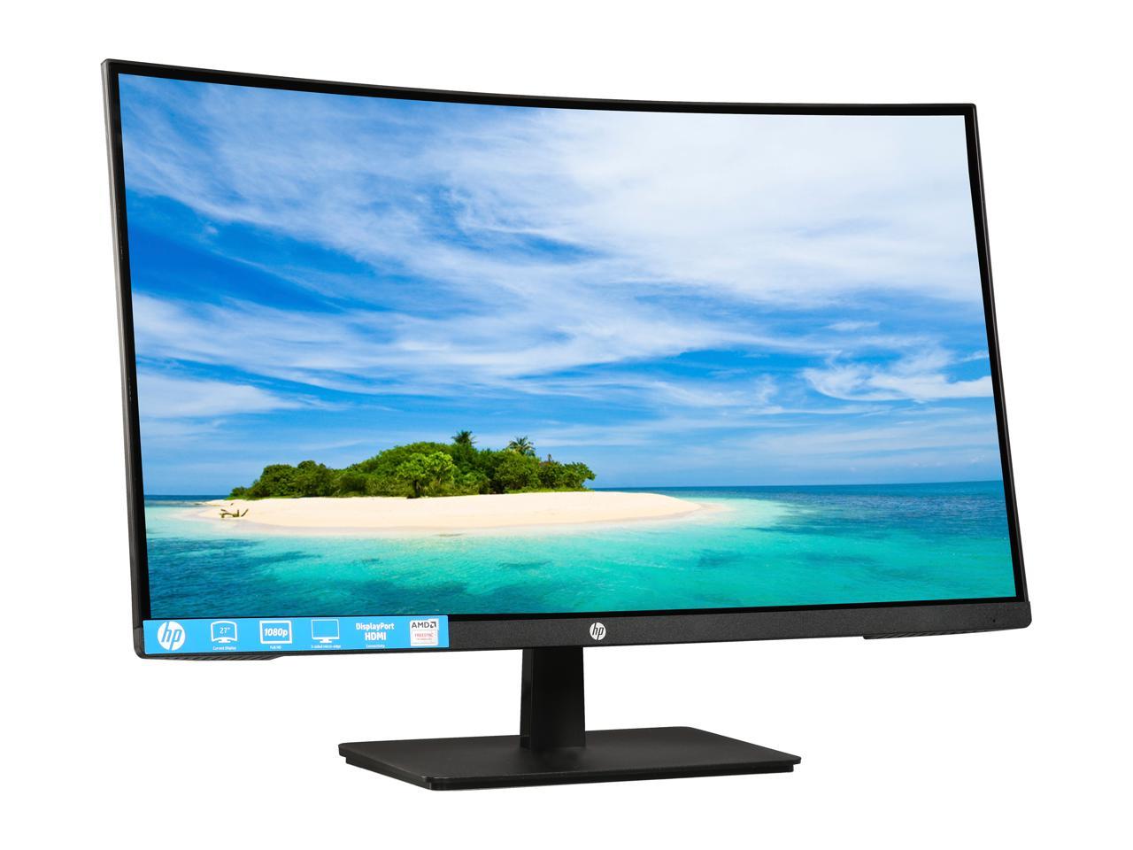 HP 27b 27" LED Monitor 16:9 5ms Full HD 1920 x 1080 16.7 Million Colors 300 cd/m2 DCR 10,000,000:1 HDMI, DisplayPort WEEE, cTUVus, China Energy Label (CEL), EP