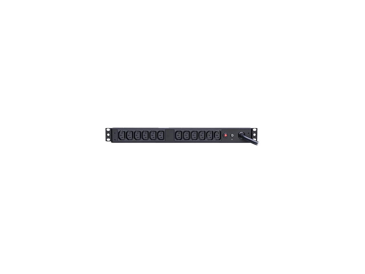 CyberPower Systems USA PDU20BHVT12R CyberPower Basic PDU20BHVT12R 12-Outlets PDU - 12 x IEC 60320 C13 - 1U Rack-mountable, Zero U Vertical Rackmount