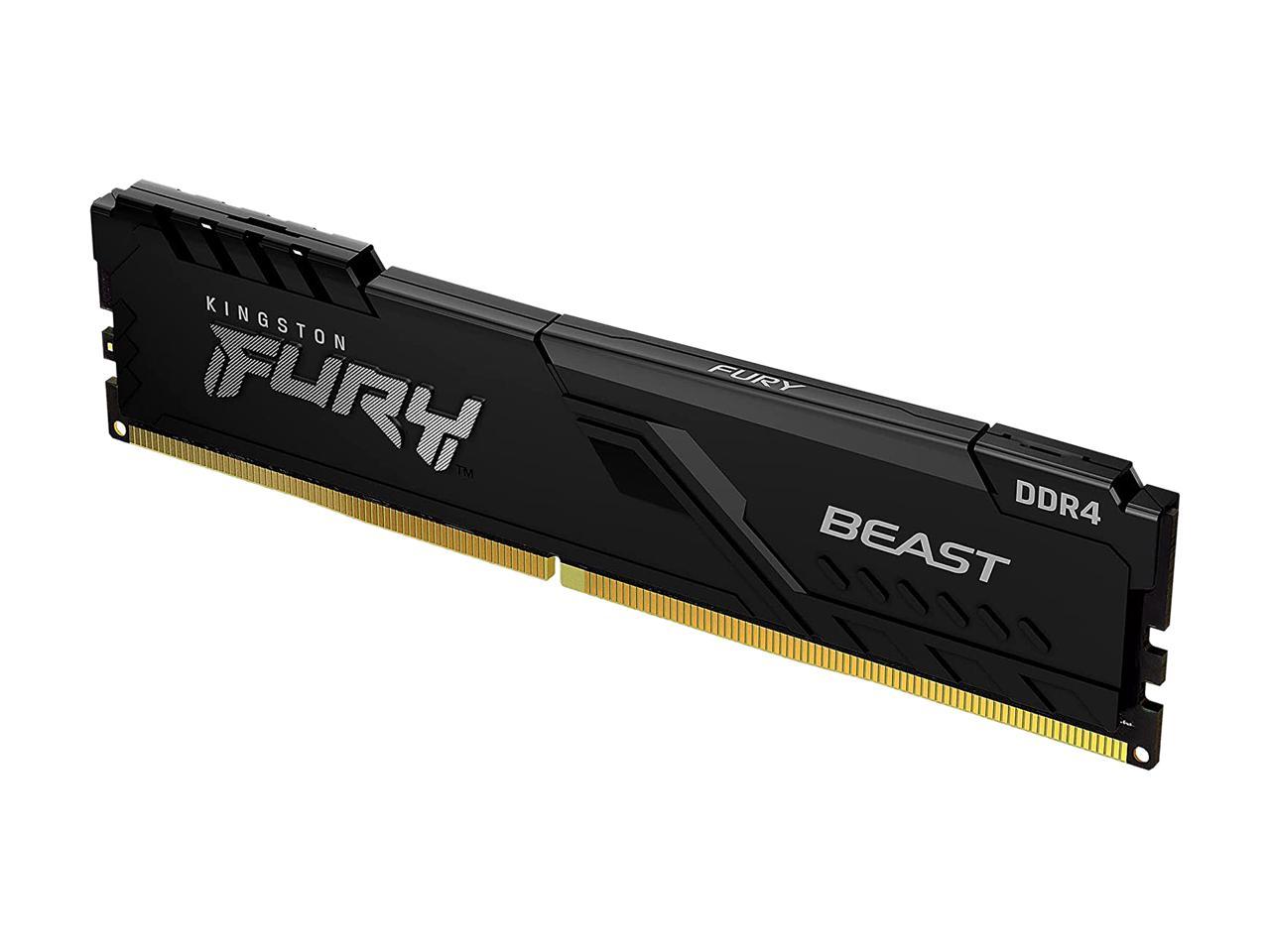 16GB Kingston Fury Beast 2666MHz PC4-21400 CL16 DDR4 Single Memory Module (1x16GB)