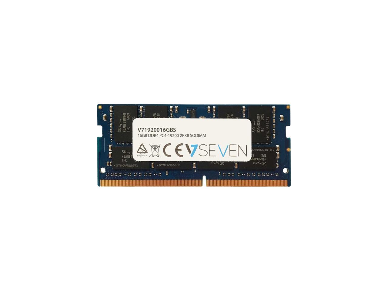 V7 - V71920016GBS - V7 16GB DDR4 SDRAM Memory Module - 16 GB (1 x 16 GB) - DDR4 SDRAM - 2400 MHz DDR4-2400/PC4-19200 -