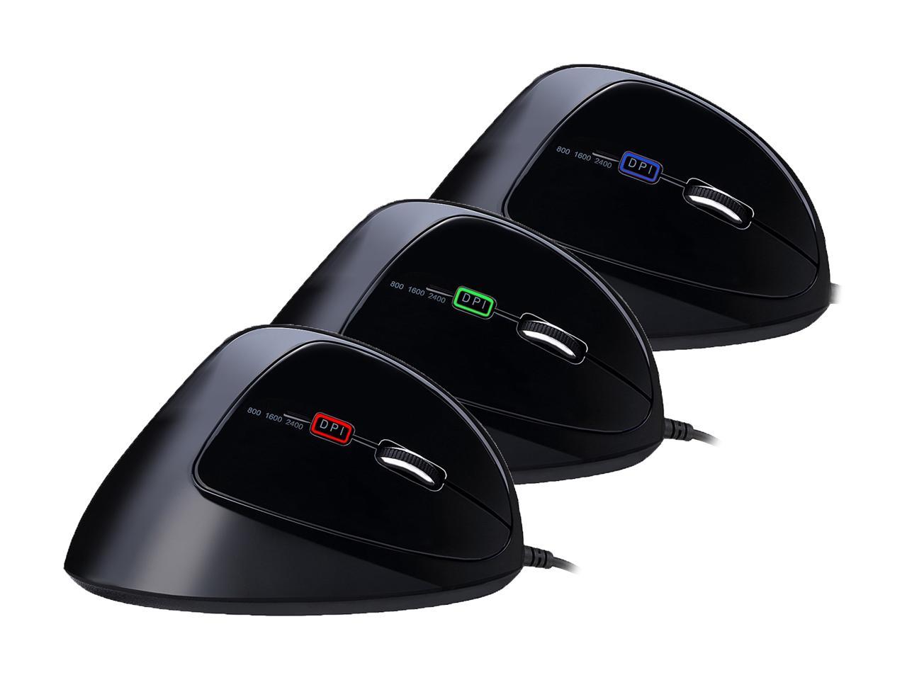 Adesso Usb Vertical Ergonomic Gaming Mouse With Programmable Driver To Customize