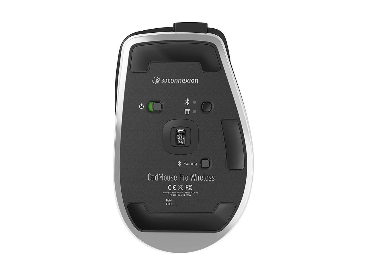 3DConnexion - 3DX-700078 - 3Dconnexion CadMouse Pro Wireless - Cable/Wireless - Radio Frequency - 2.40 GHz - USB - 7200