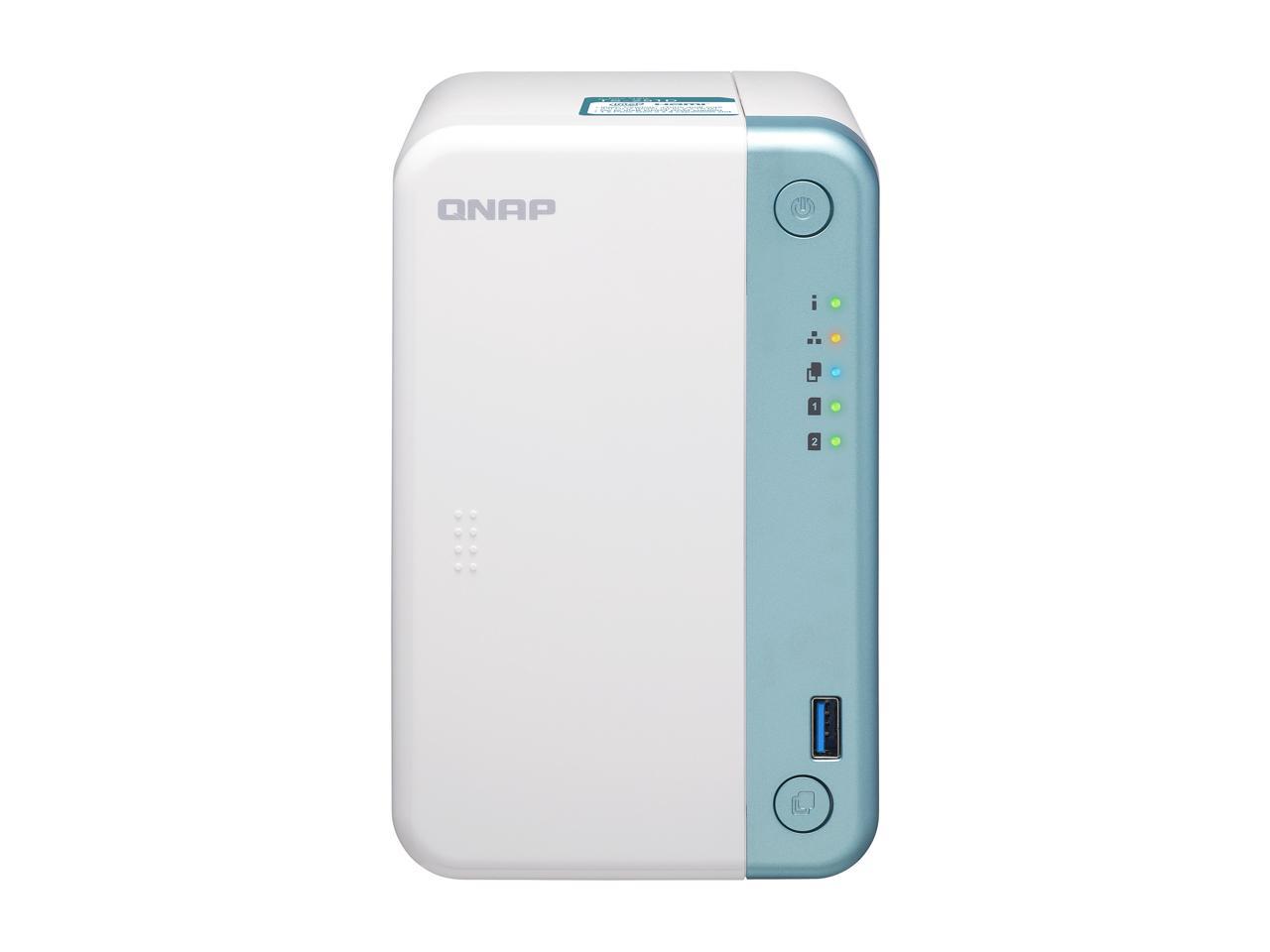 QNAP TS-251D-4G NAS TS-251D-4G 2Bay SATA Celeron J4005/4025 Dual-core 2.5GHz 4GB DDR4