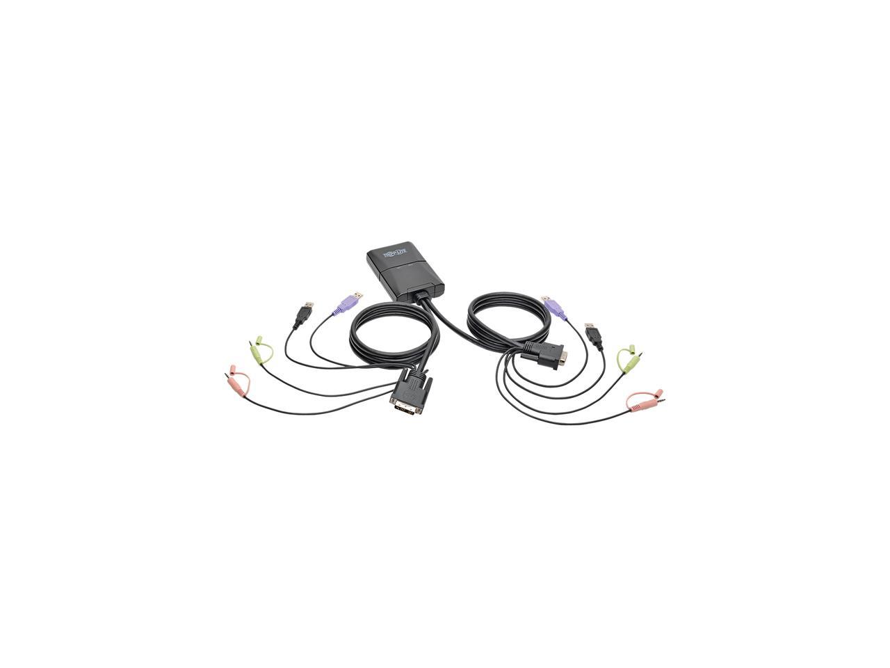 2PORT USB/DVI KVM SWITCH CABLE