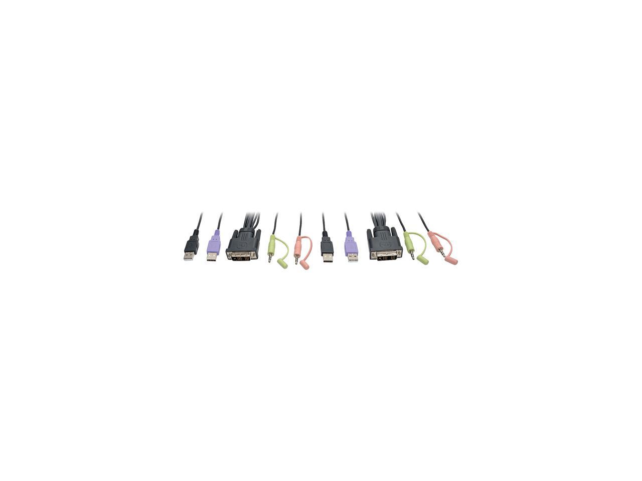 2PORT USB/DVI KVM SWITCH CABLE