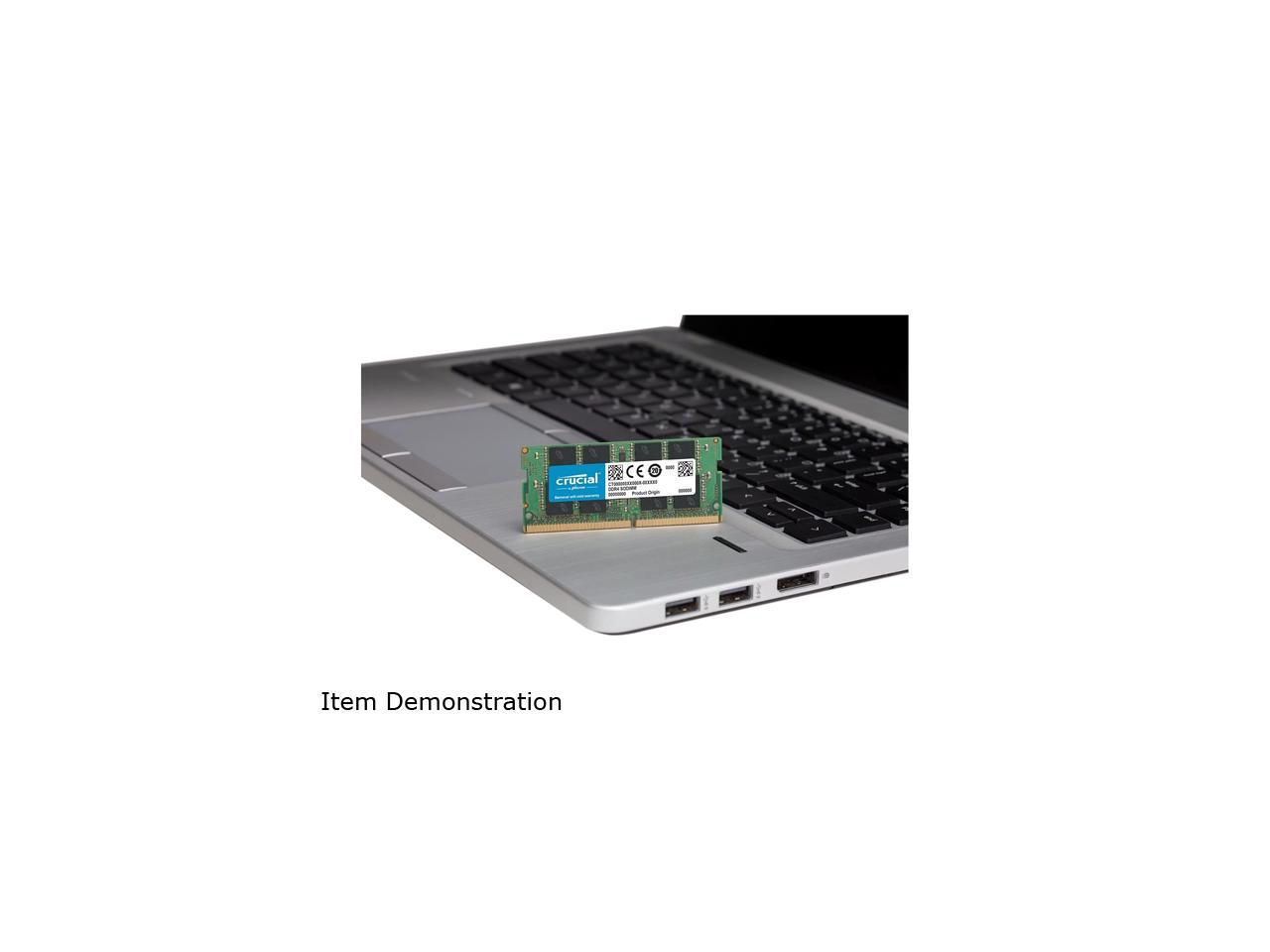 Crucial 16GB Kit (8GBx2) DDR4 2400 MT/S (PC4-19200) SR x8 SODIMM 260-Pin Memory - CT2K8G4SFS824A