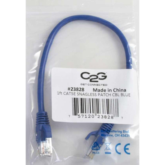 C2G 7ft Cat5e Ethernet Cable - Snagless Unshielded (UTP) - Blue