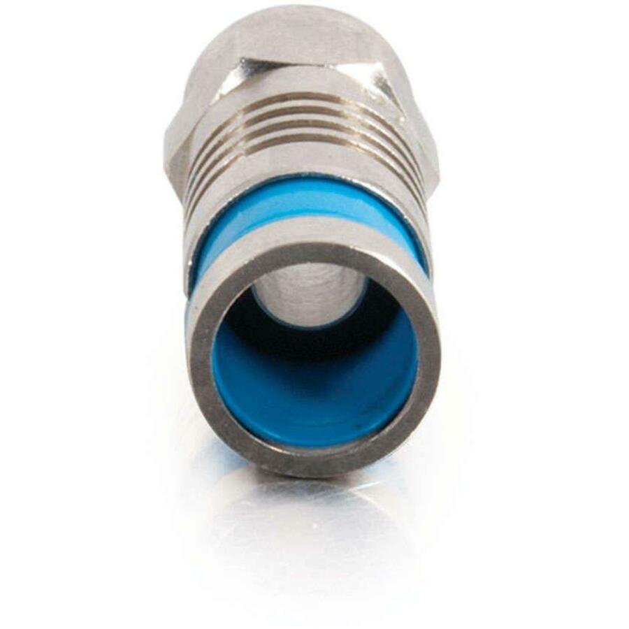 C2G RG6 Quad Compression F-Type Connector with O-Ring - 50pk