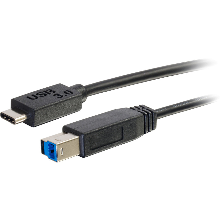 C2G 3ft USB 3.1 Gen 1 USB Type C to USB B Cable M/M - USB C Cable Black