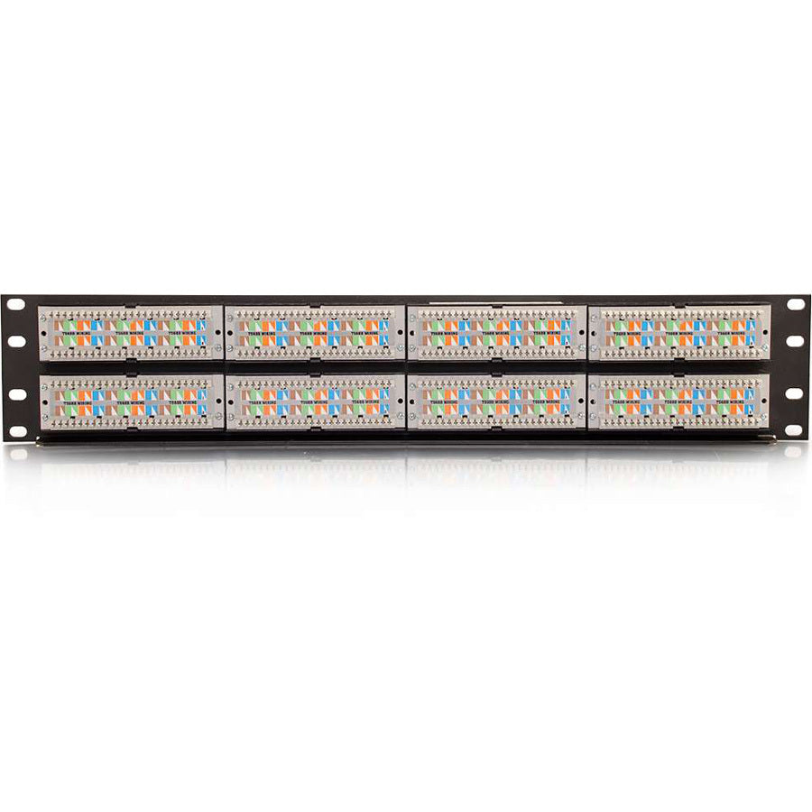 C2G 48-Port Cat6 110-Type Patch Panel - 2U Rackmount - 48 Ports