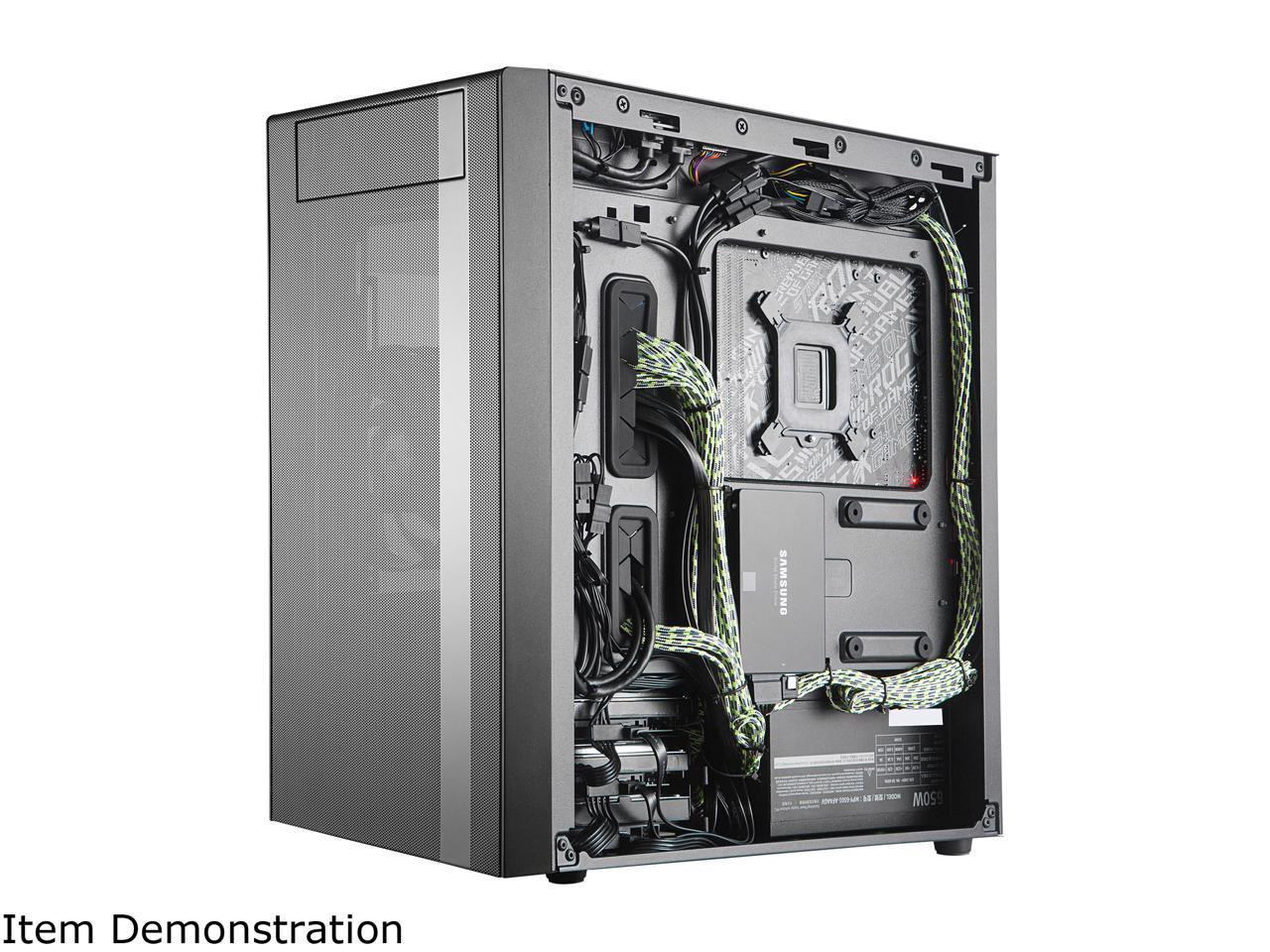 Cooler Master MasterBox NR400 Micro-ATX Tower with Front Mesh Ventilation, Minimal Design, Tempered Glass Side Panel and Single Headset Jack